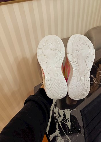 Kız Çocuk Renkli Unicorn Desenli Spor Ayakkabı - Görsel 8