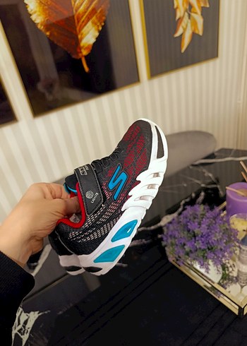 Renkli Erkek Çocuk Spor Ayakkabı Velcro - Görsel 2