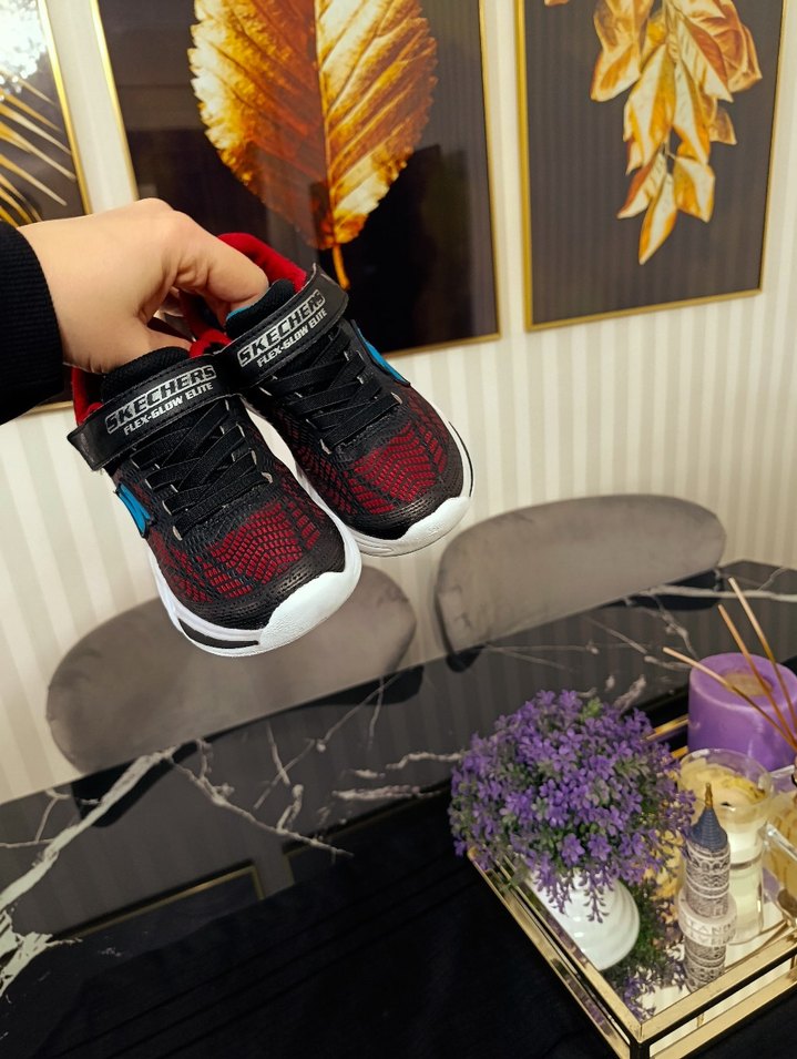 Renkli Erkek Çocuk Spor Ayakkabı Velcro - Görsel 4