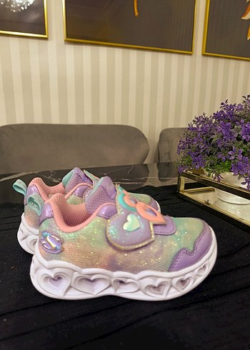 Kız Çocuk Renkli Bağcıksız Spor Ayakkabı - Görsel 5