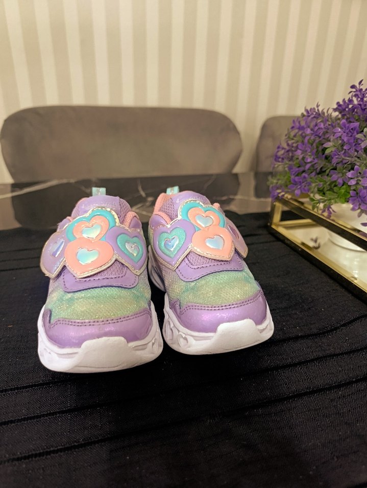 Kız Çocuk Renkli Bağcıksız Spor Ayakkabı - Görsel 4