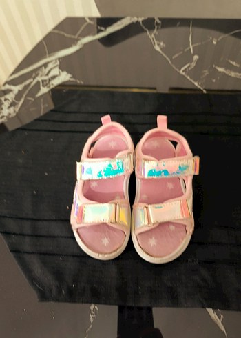 Kız Çocuk Pembe Cırtcırtlı Spor Sandalet - Görsel 6