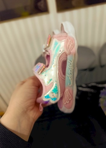 Kız Çocuk Pembe Cırtcırtlı Spor Sandalet - Görsel 5