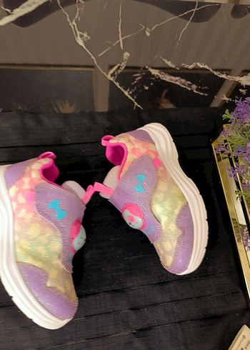 Kız Çocuk Renkli Bağcıksız Spor Ayakkabı - Görsel 4