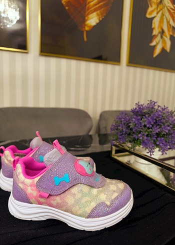 Kız Çocuk Renkli Bağcıksız Spor Ayakkabı - Görsel 6