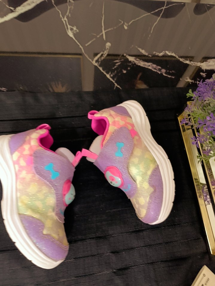 Kız Çocuk Renkli Bağcıksız Spor Ayakkabı - Görsel 4