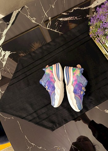 Renkli Bağcıklı Kız Çocuk Spor Ayakkabı - Görsel 2