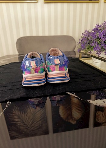 Renkli Bağcıklı Kız Çocuk Spor Ayakkabı - Görsel 3