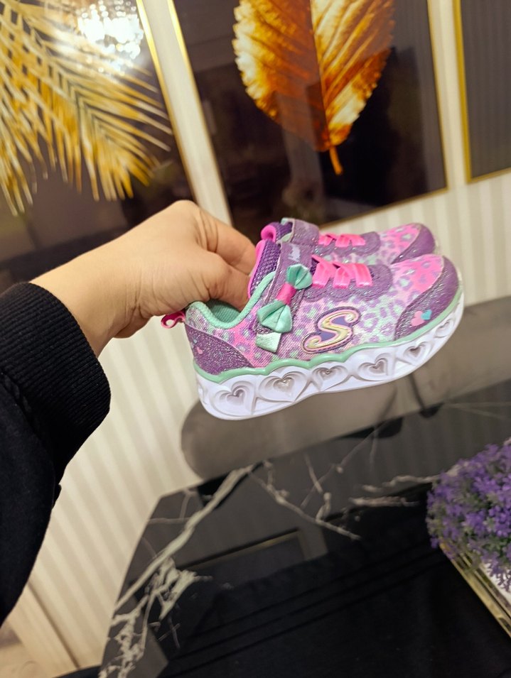 Renkli Kız Çocuk Spor Ayakkabısı - Görsel 4