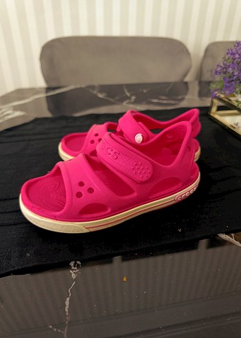 Kız Çocuk Pembe Cırtlı Kauçuk Sandalet - Görsel 7