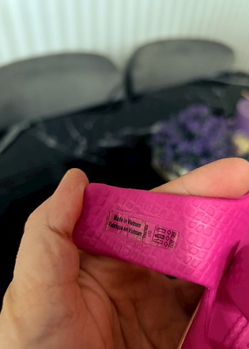 Kız Çocuk Pembe Cırtlı Kauçuk Sandalet - Görsel 8