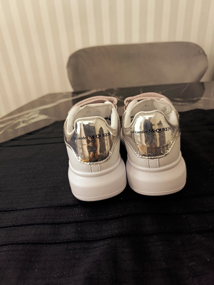 Kız Çocuk Beyaz Spor Ayakkabı Velcro - Görsel 2