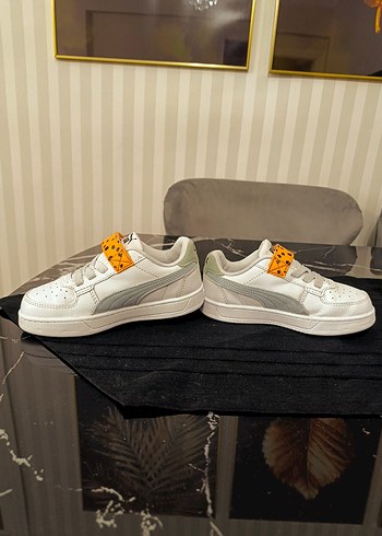 Beyaz Erkek Çocuk Spor Ayakkabı Velcro Bantlı - Görsel 3