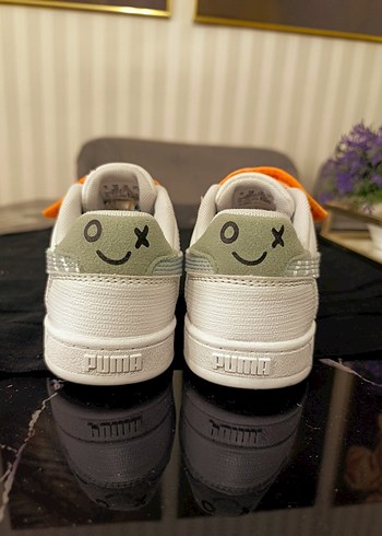 Beyaz Erkek Çocuk Spor Ayakkabı Velcro Bantlı - Görsel 2