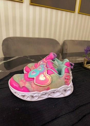 Kız Çocuk Renkli Bağcıksız Spor Ayakkabı - Görsel 2