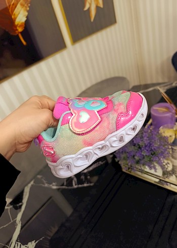 Kız Çocuk Renkli Bağcıksız Spor Ayakkabı - Görsel 9