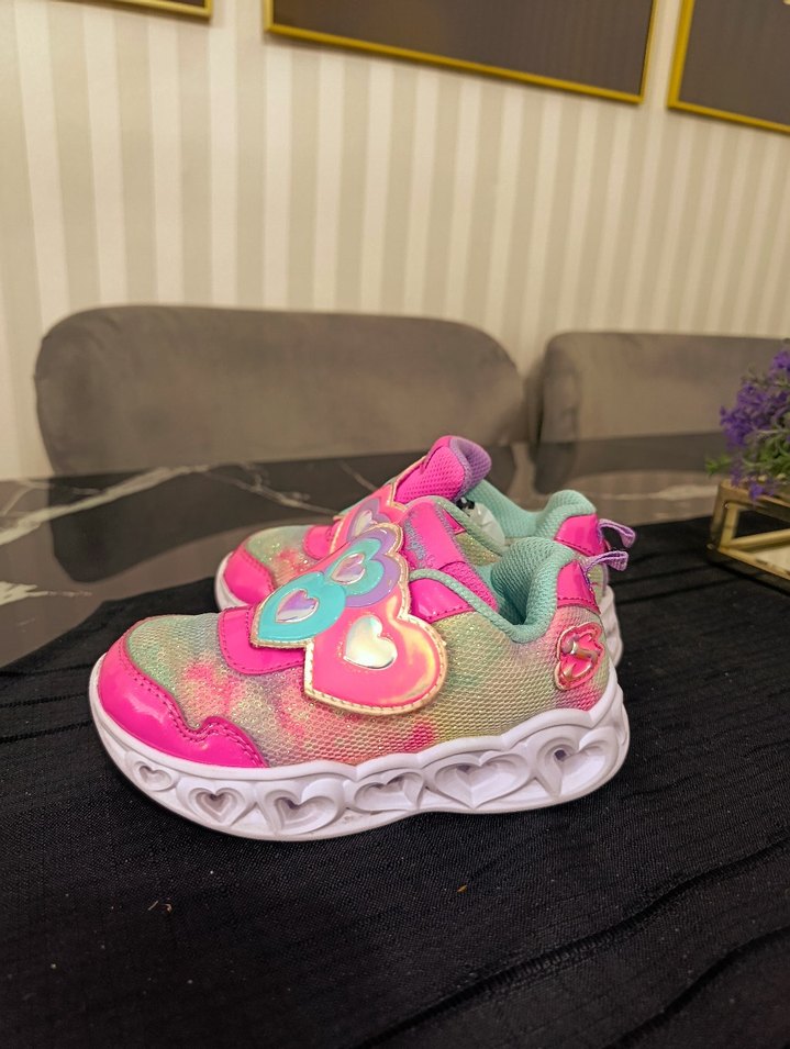 Kız Çocuk Renkli Bağcıksız Spor Ayakkabı - Görsel 2