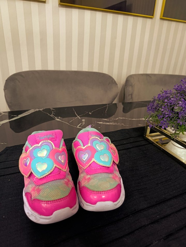 Kız Çocuk Renkli Bağcıksız Spor Ayakkabı - Görsel 4