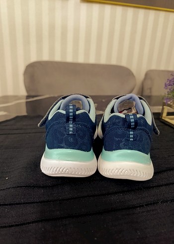 Kız Çocuk Mavi Bağcıklı ve Cırt Cırtlı Spor Ayakkabı - Görsel 4