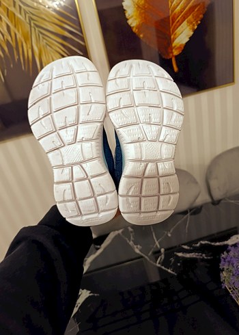 Kız Çocuk Mavi Bağcıklı ve Cırt Cırtlı Spor Ayakkabı - Görsel 11