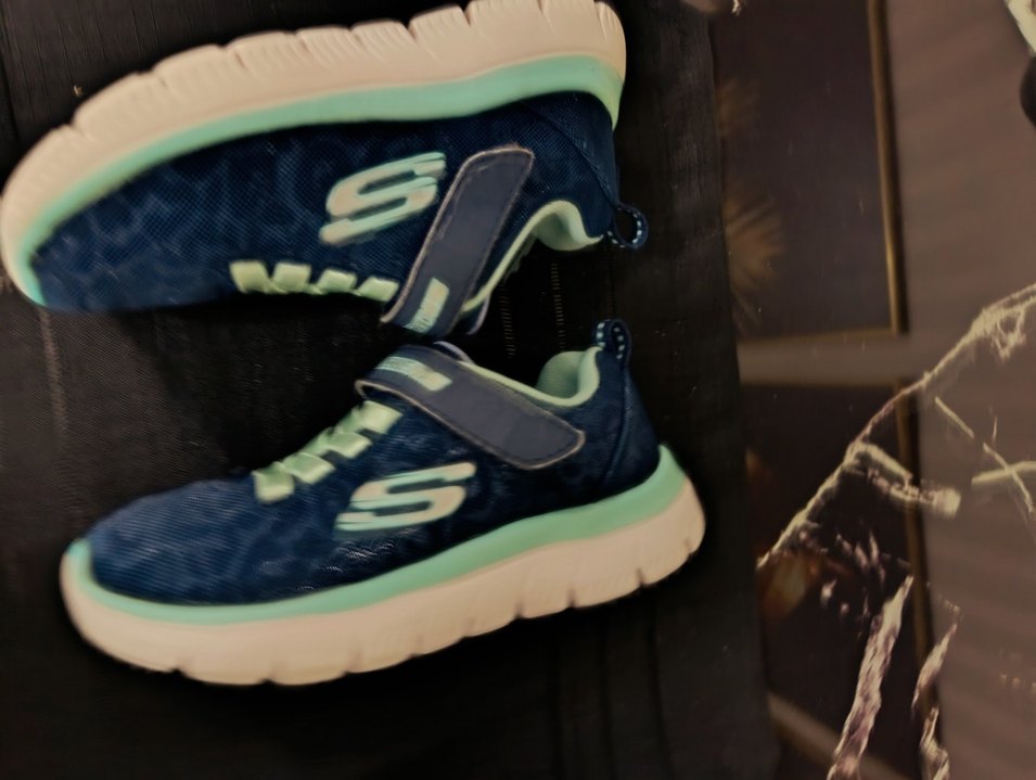 Kız Çocuk Mavi Bağcıklı ve Cırt Cırtlı Spor Ayakkabı - Görsel 3