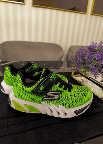 Yeşil Yılan Desenli Erkek Çocuk Spor Ayakkabı - Görsel 8