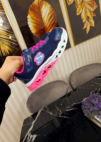 Kız Çocuk Renkli Spor Ayakkabı Velcro - Görsel 7