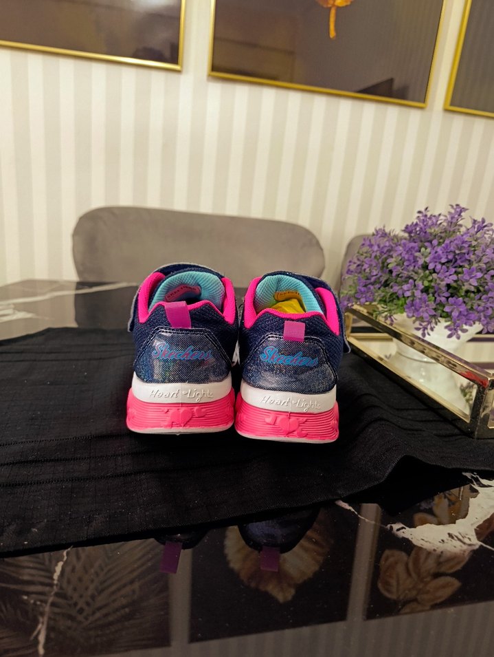 Kız Çocuk Renkli Spor Ayakkabı Velcro - Görsel 2