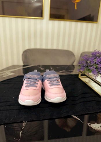 Kız Çocuk Pembe Spor Ayakkabı Velcro Bağcıklı - Görsel 5