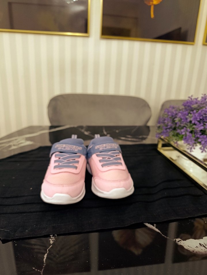 Kız Çocuk Pembe Spor Ayakkabı Velcro Bağcıklı - Görsel 5