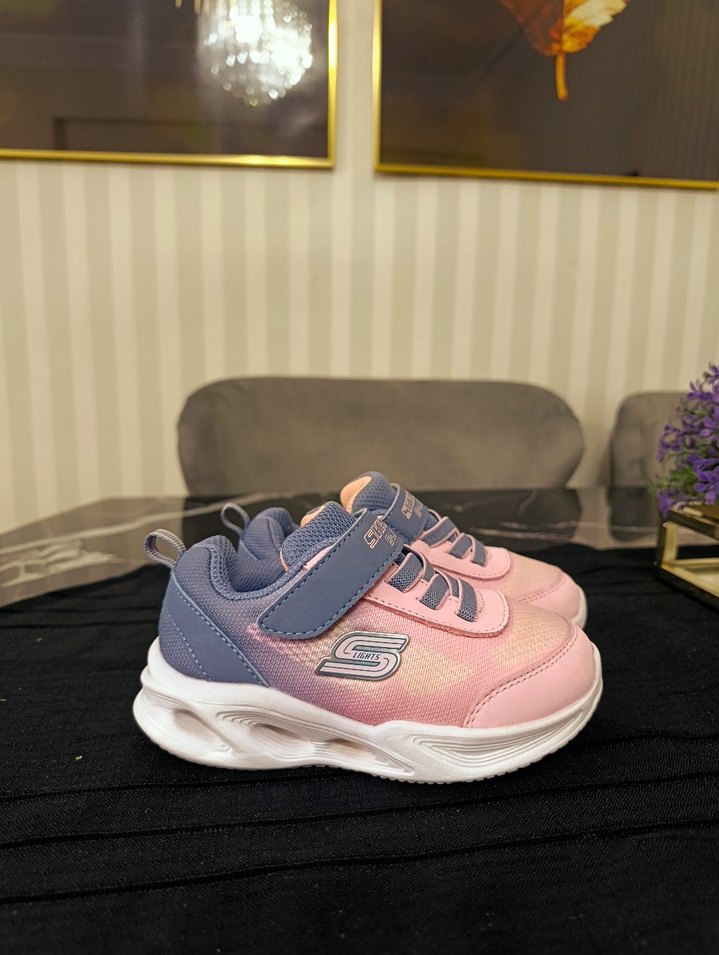 Kız Çocuk Pembe Spor Ayakkabı Velcro Bağcıklı - Görsel 2