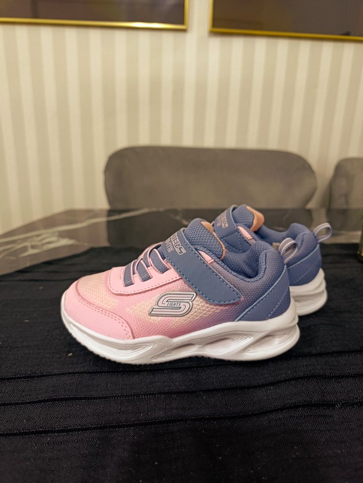 Kız Çocuk Pembe Spor Ayakkabı Velcro Bağcıklı - Görsel 3