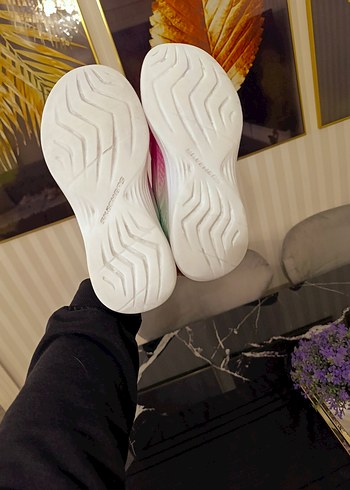 Kız Çocuk Çok Renkli Yılan Desenli Spor Ayakkabı - Görsel 7