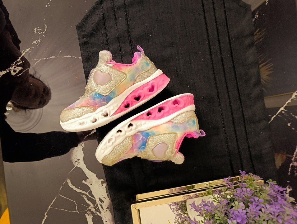 Kızlar için Renkli Payetli Bağcıksız Spor Ayakkabı - Görsel 2