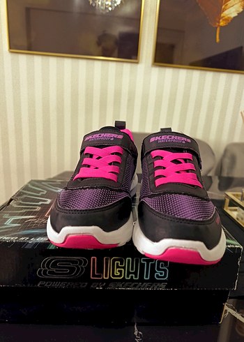 Mor Baskılı Kız Çocuk Spor Ayakkabı - Görsel 3