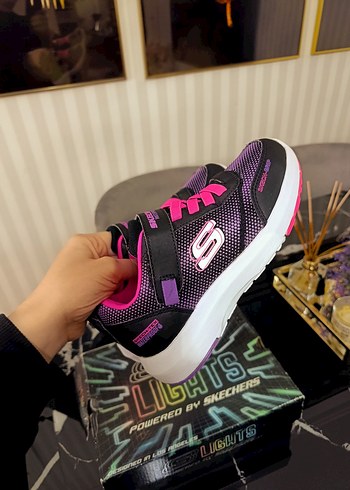 Mor Baskılı Kız Çocuk Spor Ayakkabı - Görsel 5