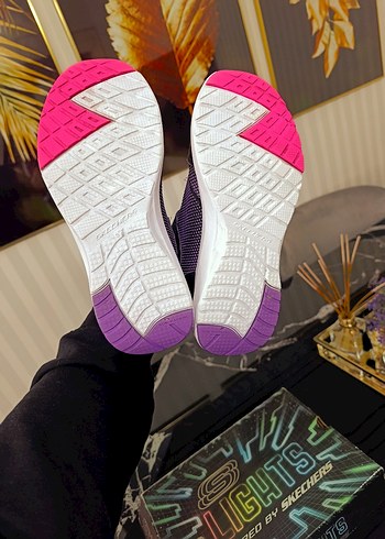 Mor Baskılı Kız Çocuk Spor Ayakkabı - Görsel 7