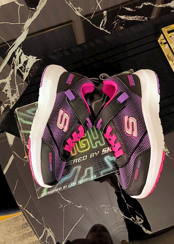 Mor Baskılı Kız Çocuk Spor Ayakkabı - Görsel 10