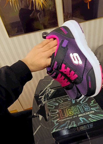 Mor Baskılı Kız Çocuk Spor Ayakkabı - Görsel 6