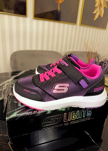 Mor Baskılı Kız Çocuk Spor Ayakkabı - Görsel 8