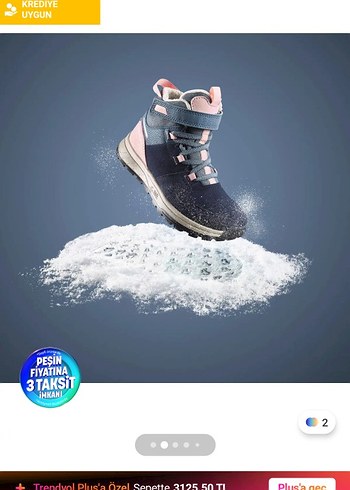 Decathlon Koyu Lacivert Cocuk Kar Botu