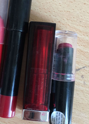 Maybelline 3 adet ruj 13 tl