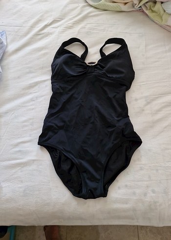 38 Beden siyah Renk Siyah Strappy Kadın Mayo