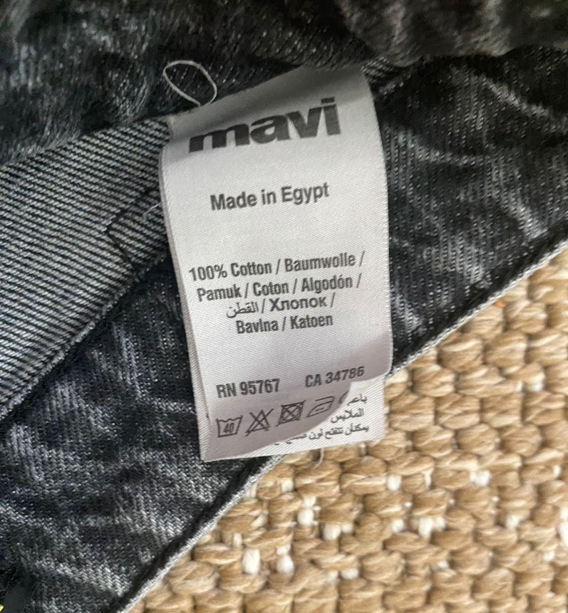 Antrasit yırtık high rise pantolon - Görsel 5