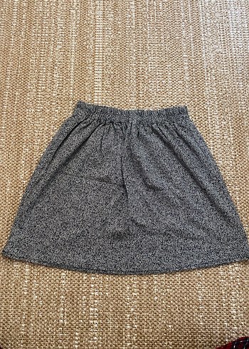 Gri Örgü Mini kışlık Etek - Görsel 2