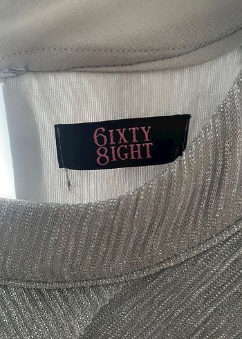 Parlak gümüş elbise - Görsel 5