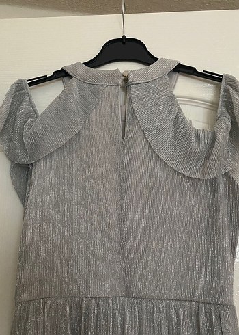 Parlak gümüş elbise - Görsel 2