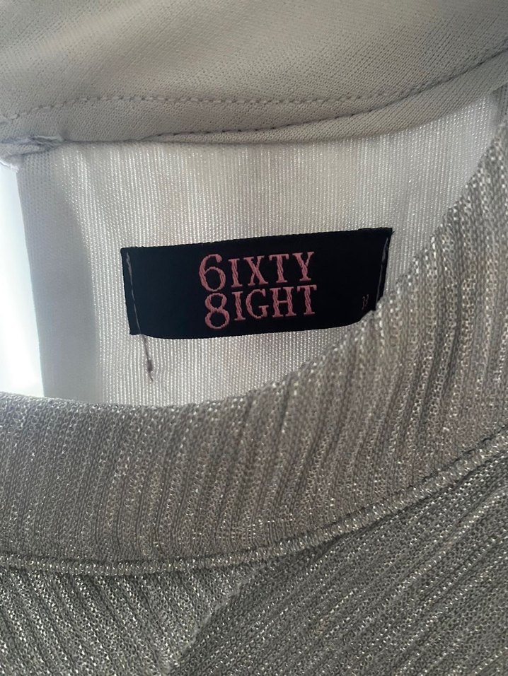 Parlak gümüş elbise - Görsel 5