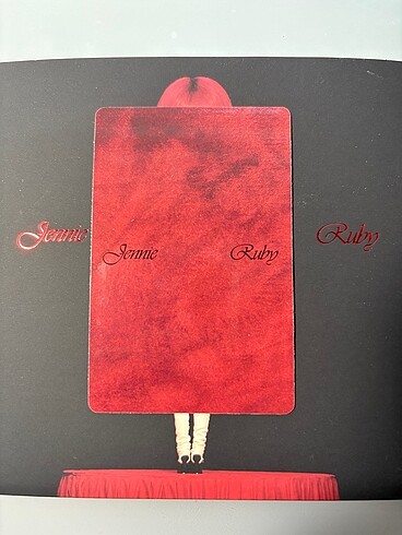  jennie blackpink ruby digipack photocard pc satış