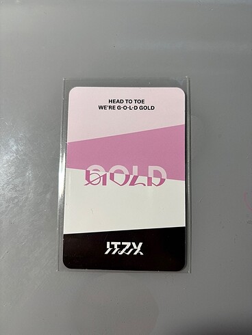  itzy yuna gold albüm pc photocard satış
